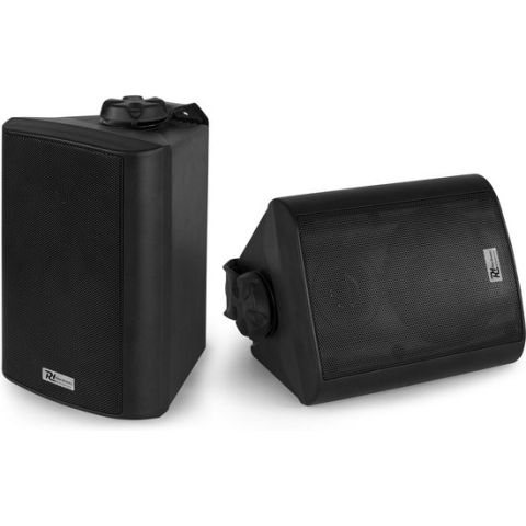 Speakerset, geschikt voor buiten - Power Dynamics BC40V zwarte speakerset voor 100V system
