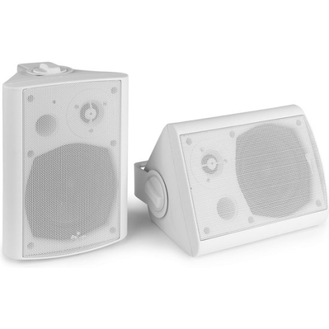 Bluetooth speakers - Power Dynamics BGB50 witte bluetooth speakerset 100W voor buiten en binnen