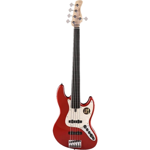 Basgitaar Sire Basses V7 2nd Gen Series Marcus Miller V7+ A5F/BMR Bright Metallic Rood