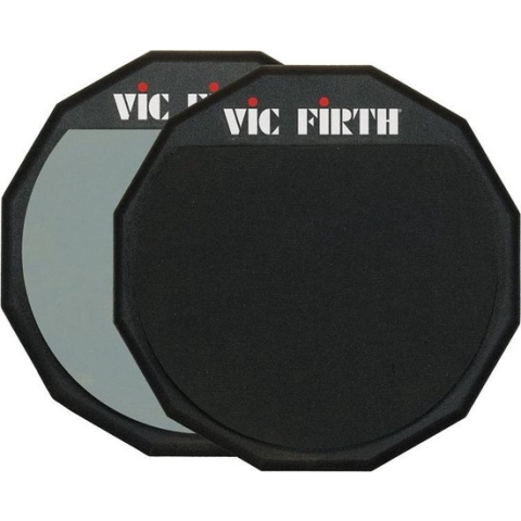 Vic Firth PAD12D - Oefenpad, 12, dubbelzijdig, zacht/hard