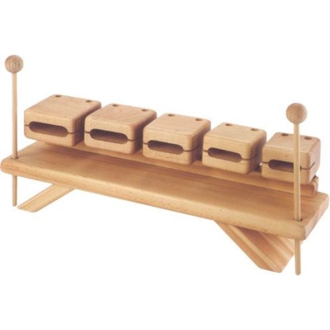 Stable PS107 - Woodblock 5-set, tafel versie - Bruin