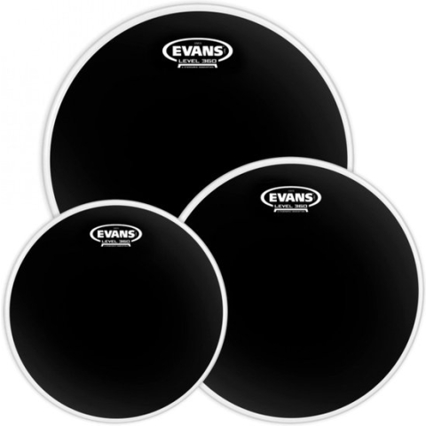 Evans velSet Onyx, zwart, Fusion, ETP-ONX2-F - Drumvellen set