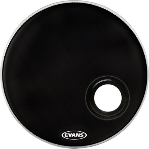 Evans BD20REMAD 20", zwart, bas Drum Reso - Bass drumvel