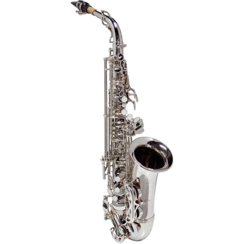 Saxofoon Altsax Pisoni polsters, verzilverd, incl. softcase |