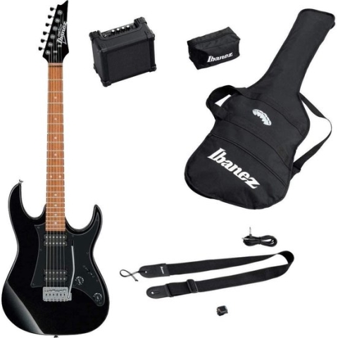 Elektrische gitaar Ibanez IJRX20BKN Jumpstart Pakket