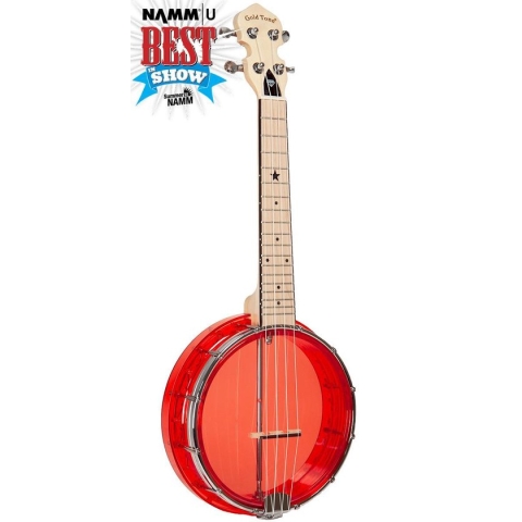 Gold Tone Little Gem Banjo Concert Uke Ruby - Rood