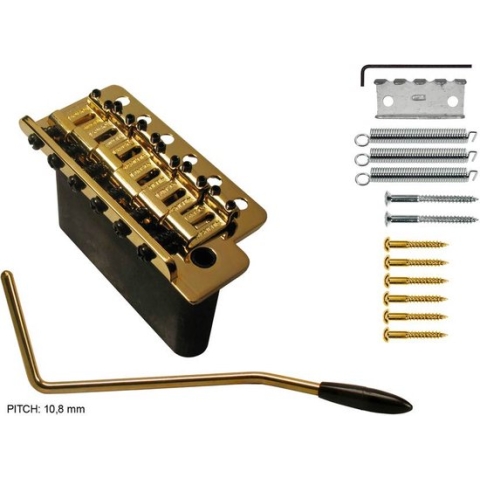 Tremolo Wilkinson T-WVCS-G Solide stalen block 10,8mm goud