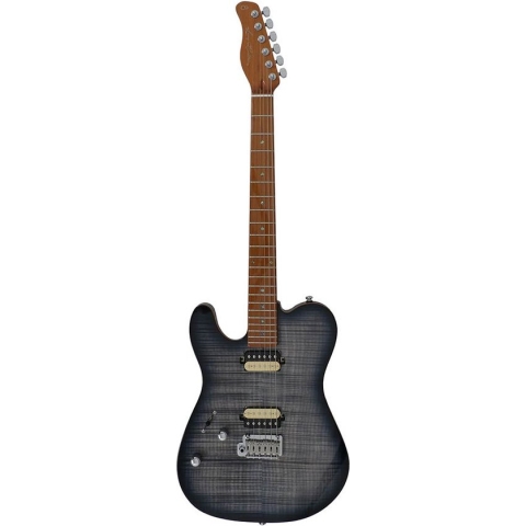 Elektrische gitaar Sire Guitars T7FML/TBK Flamed Maple Transparent Black Larry Carlton