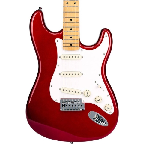 Elektrische gitaar SX VTG Series SST57-CAR Candy Apple Rood incl. tas