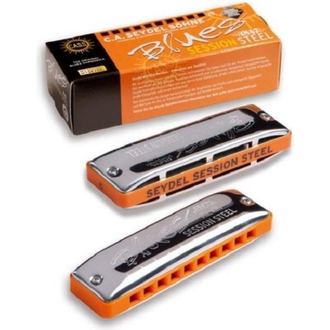 Seydel Session Steel mondharmonica - Bluesharp - A-kwaliteit - Standaard richter stemming, toonsoort A