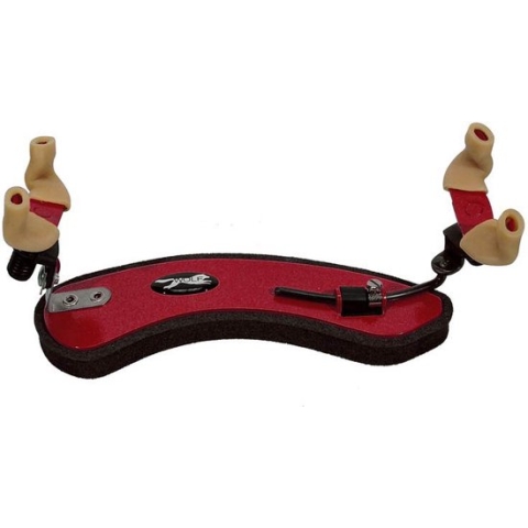 schoudersteun voor viool, forte secondo, shinning sparkling rood, geschikt voor 1/2-1/4