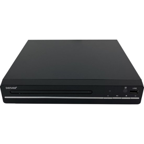 Denver - DVD Speler met HDMI aansluiting - HDMI Kabel meegeleverd - FULL HD - CD Speler - Coax / Scart / USB - Zwart