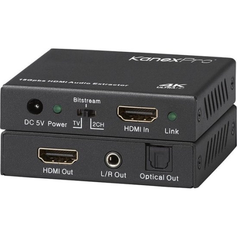 KanexPro HDMI 2.0 Audio De-Embedder 4K/60Hz