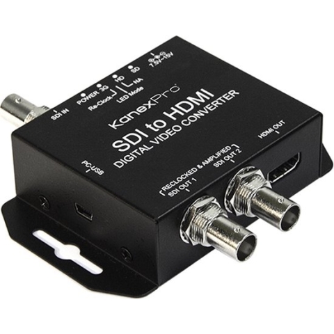 KanexPro SDI naar HDMI Converter met signaal EQ & Re-Clocking zwart