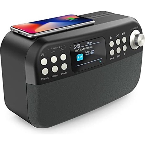 Musikanlage CD Player mit Radio DAB/DAB Plus/FM, Bluetooth, 10W Handy Ladestation, USB-MP3-Player, HiFi Kompaktanlage