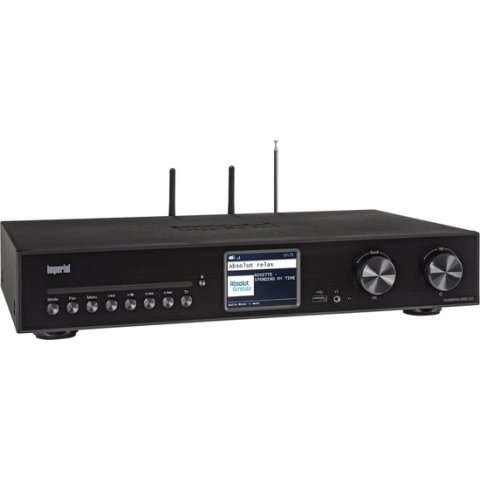 Imperial DABMAN i560 CD DAB+ en internetradio reciever - 2x 30Watt - Wi-Fi - Ethernet - zwart