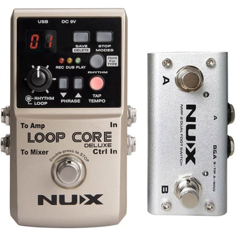 Loop pedaal bundel LOOP Core Deluxe met NMP-2 voetschakelaar NUX