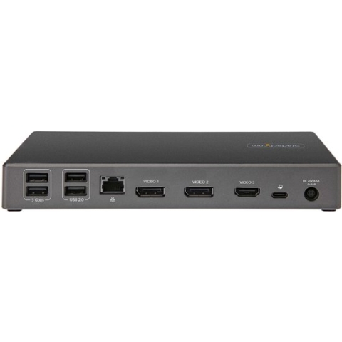 StarTech Triple 4K Monitor USB-C Docking Station - 100W PD