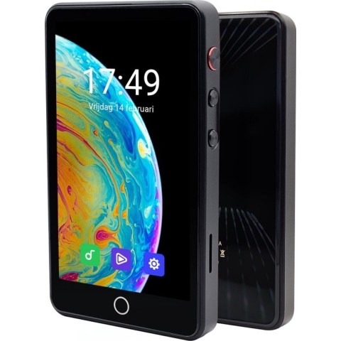 Smart Wifi MP5-speler 16GB - Bluetooth 5.0 - Wifi 2.4G/5G - 4.0'' IPS Display - M400 - Zwart