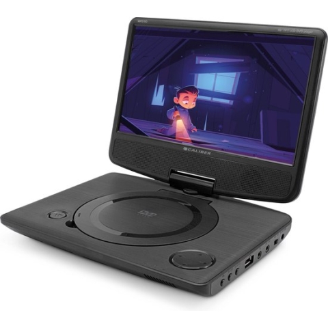 Caliber Draagbare DVD Speler Auto - 10 Inch Scherm met USB en Accu - Koptelefoonaansluiting - Zwart - Enkel scherm (MPD125)