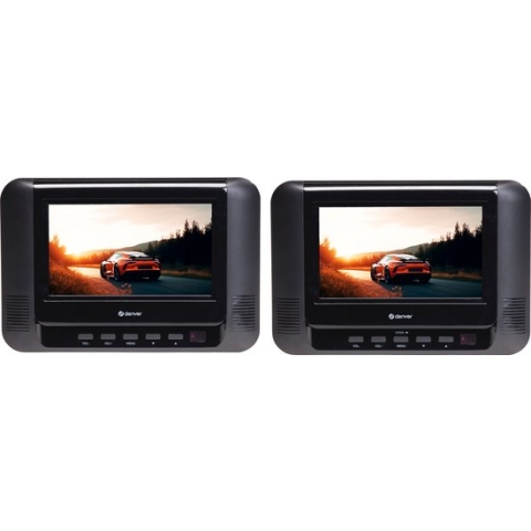 Denver Draagbare DVD Speler Auto - 7 inch - 2 schermen - Incl. Hoofdsteunhouder - USB - Model 2023 - MTW793