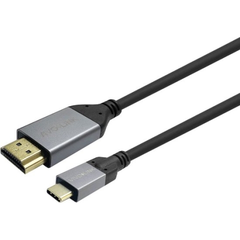 Vivolink PROUSBCHDMIMM4 USB-kabel 4 m USB 3.2 Gen 1 (3.1 Gen 1) USB C HDMI Type A (Standaard) Zwart