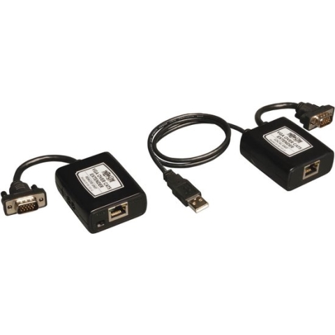 Tripp-Lite B130-101-U VGA over Cat5/Cat6 Extender Kit, Transmitter and Receiver, USB-Powered, 1920x1440 at 60Hz, Up to 500-ft., TAA TrippLite