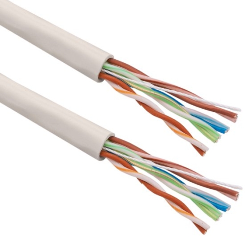 BeMatik - Spoelkabel UTP categorie 5e 24AWG flexibel grijs 305m