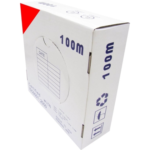 BeMatik - Spoelkabel FTP categorie 5e 24AWG CCA star rood 100m