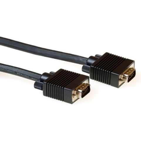 Advanced Cable Technology VGA connection cable male-male black 10 m