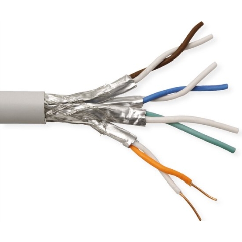 ROLINE S/FTP (PiMF) Kabel Cat.6 (Class E) massief, AWG 23, LSOH, 300m