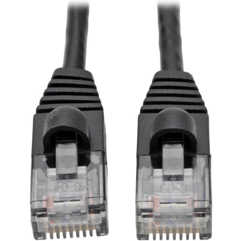 Tripp-Lite N261-S05-BK Cat6a Gigabit Snagless Molded Slim UTP Network Patch Cable (RJ45 M/M), Black, 5 ft. TrippLite