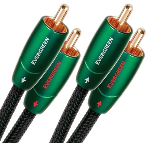 Audioquest Evergreen 2x RCA naar 2x RCA Kabel - Audio Kabel - 1m