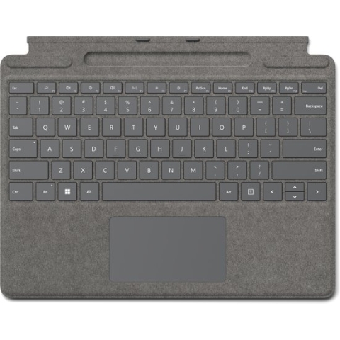 Microsoft Surface Pro Signature Keyboard Platina Microsoft Cover port QWERTY Engels