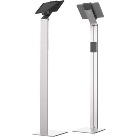 Durable tablet vloerstandaard - 270 x 1215 x 270 mm - Zilver - Anti-diefstal beveiliging