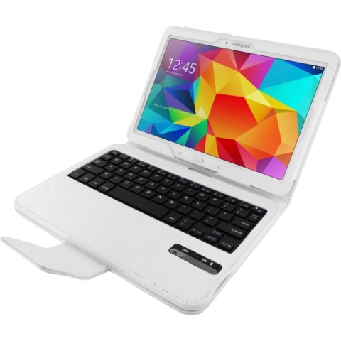 Mobiparts Bluetooth Keyboard Case Galaxy Tab 4 10.1 White