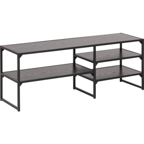 Sea TV-meubel met 3 planken zwart.