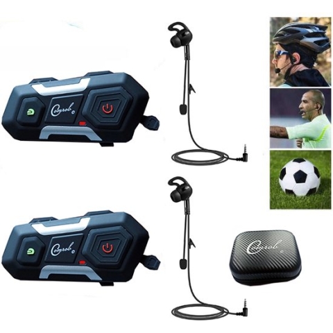 Fiets / scheidsrechter / boot communicatie intercom v3 plus D systeem voor 2 personen max 1200 meter