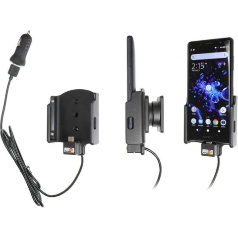 Brodit houder - Sony Xperia XZ2 Compact Actieve houder met 12V USB plug