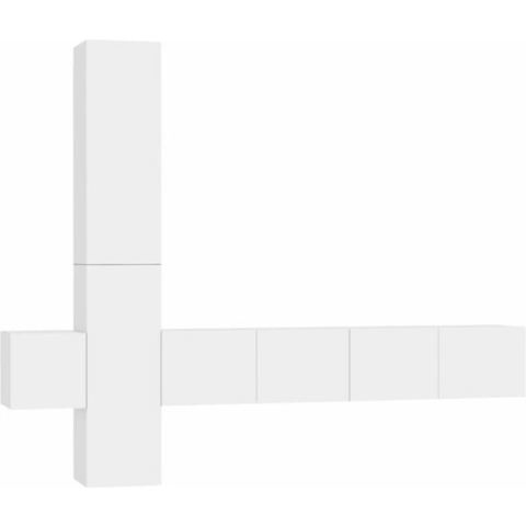 vidaXL-5-delige-Tv-meubelset-spaanplaat-wit