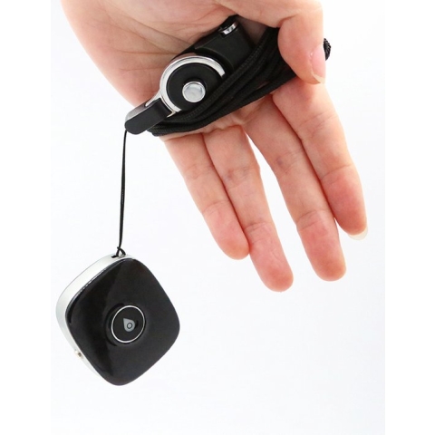 Reptrek® Minitrek 4G GPS Tracker met kind / senioren / huisdier volgsysteem - Zwart - 4.7 x 4.2 x 1.5 cm