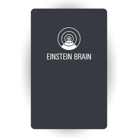 Einstein Brain 5G EMF Anti Straling Bescherming Kaart ANTHRACITE - Maat No size
