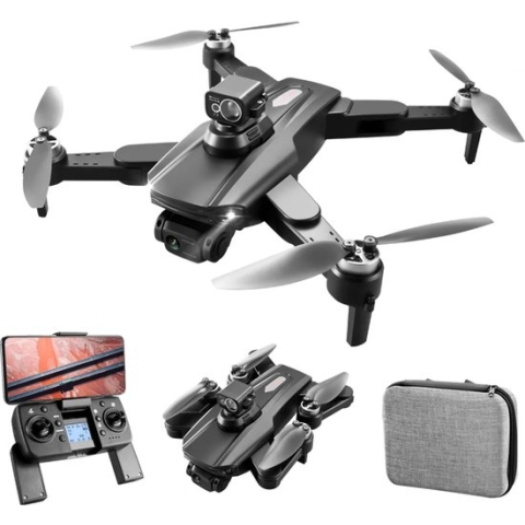 LUXWALLET AeroTech Ultra - 5Ghz WiFI GPS Drone – Laser Obstacle Avoidance - 1200M Afstand - RTH Functie - 15-30KM/h – Drone Met Mobiele App - 2 Accu + Opbergcase