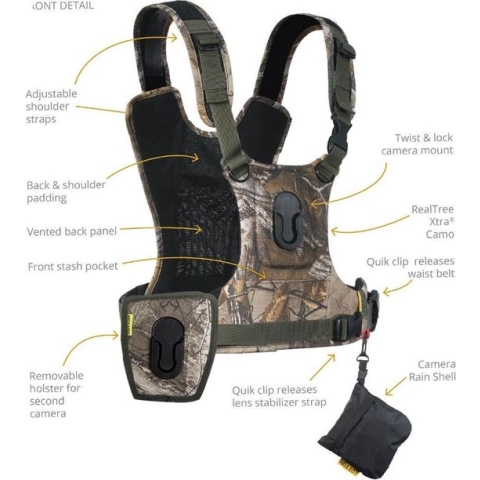 Cotton Carrier G3 Camera Harness 2 Realtree Camo