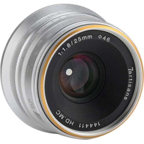 7Artisans - Cameralens - 25mm F1.8 APS-C voor Fuji FX, zilver