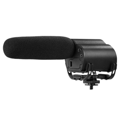 Saramonic Vmic Recorder, on camera microfoon met ingebouwde recorder met sd slot om op te nemen