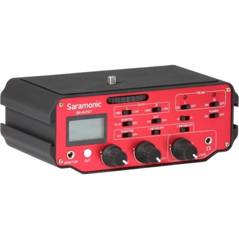 Saramonic SR-AX107 Dual XLR Audio Adapter om 2 microfoons op camera aan te sluiten