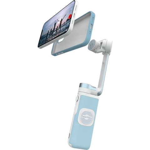 PowerVision S1 Explorer kit - blauw - Alles-in-één stabilisator voor iOS en Android - Powerbank & Gimbal