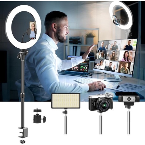 Led Ringlamp voor Twitch streaming , Youtube en Tiktok - Led Ring Lamp - Led Ring Light - Studioverlichting