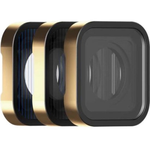 PolarPro - FX 3-Pack - Geschikt voor GoPro Hero 9, 10, 11 & 12 - 3-Pack MistMorphic(1/4), BlueMorphic and SilverMorphic
